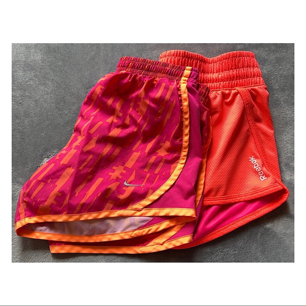 Nike and Rebook Athletic/ Running shorts
